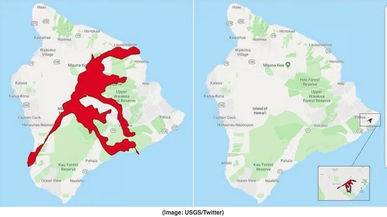 ハワイ島火山噴火 18 ハワイ島キラウエア火山大噴火 旅行はキャンセルしたほうがいい 噴火範囲 観光や飛行機への影響は 旅とマイルとパパとぼく