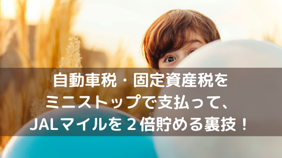 税金 固定資産税 住民税 国民健康保険 自動車税 の支払いで Jalマイルを2倍貯める裏技公開 旅とマイルとパパとぼく